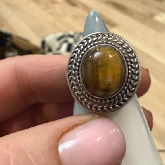 Jewelry - Sterling Silver Tiger Eye Ring Size 6